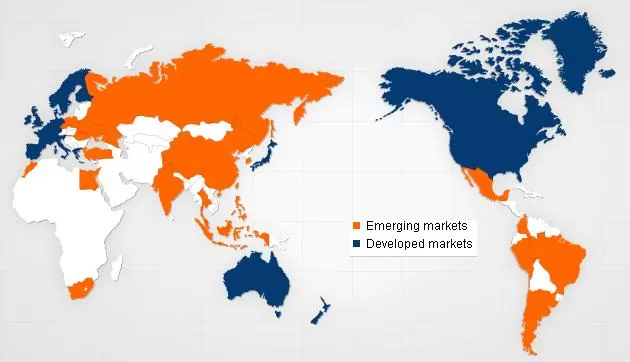 Emerging markets for international investment opportunities