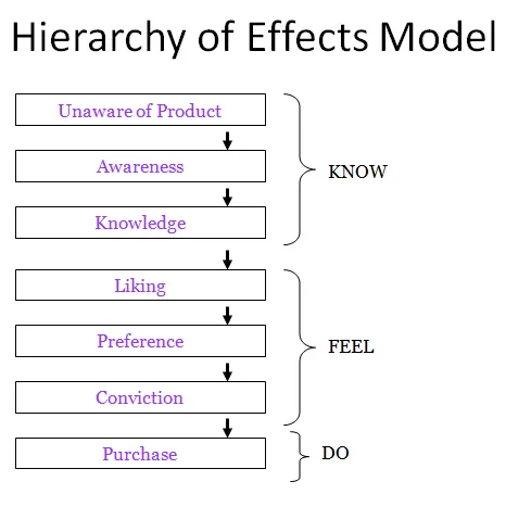 Hierarchy of Effects Model in Consumer Behavior